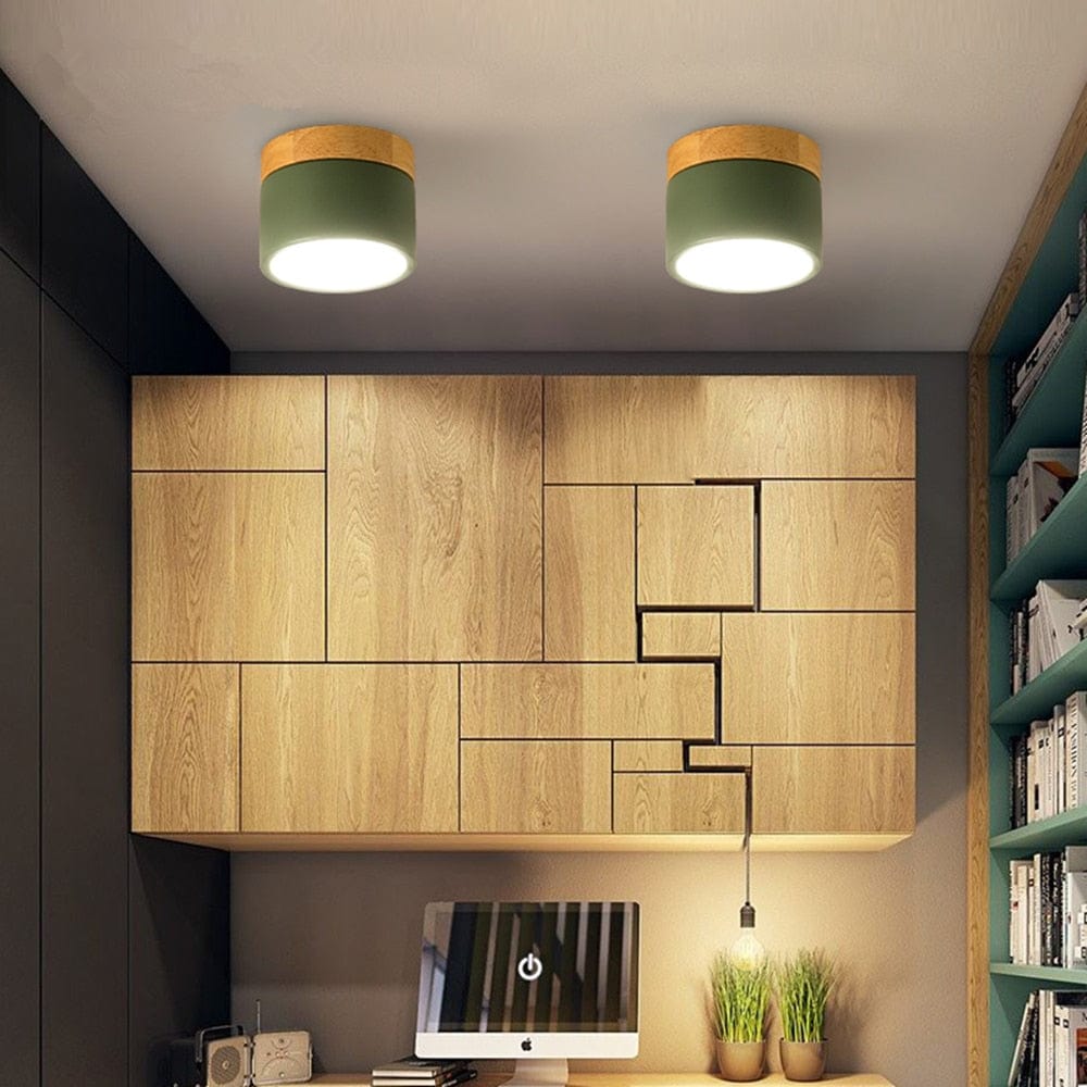 Spot LED en bois et métal coloré - Modèle Allan | Marco Lucetti