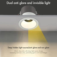 Spot LED encastrable anti-éblouissement avec intensité ajustable | Marco Lucetti