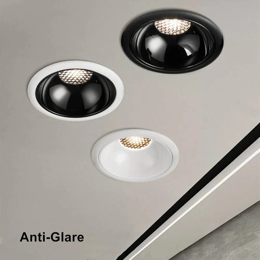 Spot LED encastrable plafond exclusif nid d'abeille sans éblouissement. | Marco Lucetti