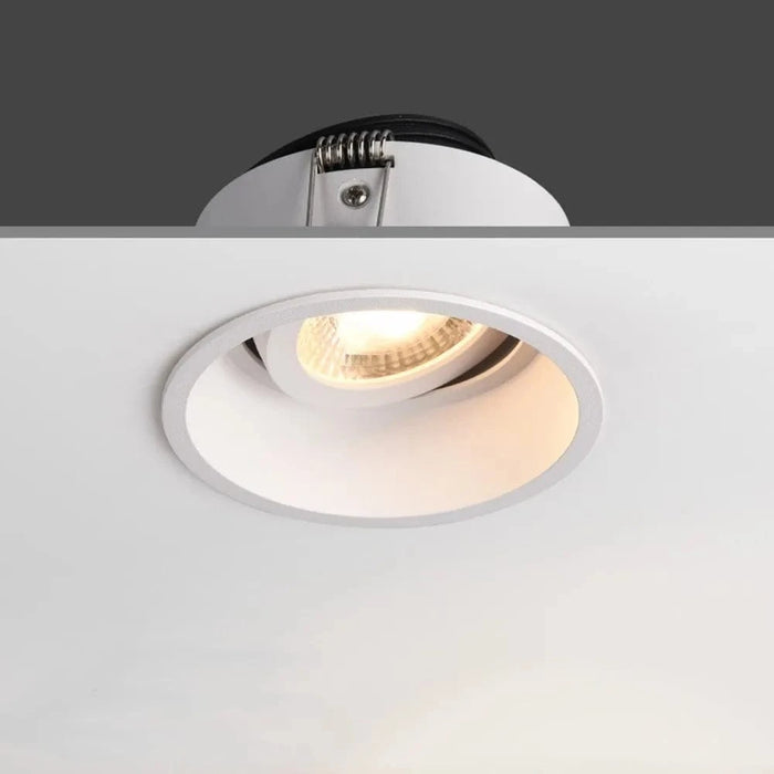Spot LED encastrable rond anti-éblouissement et réglable - Design décoratif. | Marco Lucetti Blanc naturel / 12 W à intensité variable.