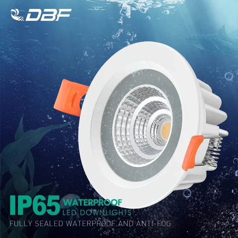 Spot LED étanche Downlight encastré pour salle de bain et cuisine - Anti-buée - Éclairage hôtel de salle de douche | Marco Lucetti