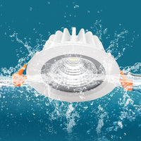 Spot LED étanche Downlight encastré pour salle de bain et cuisine - Anti-buée - Éclairage hôtel de salle de douche | Marco Lucetti