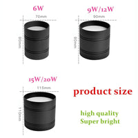 Spot LED intensité variable 6W-20W COB LED plafonniers - AC110-220V - Pas d'ouverture cylindre | Marco Lucetti