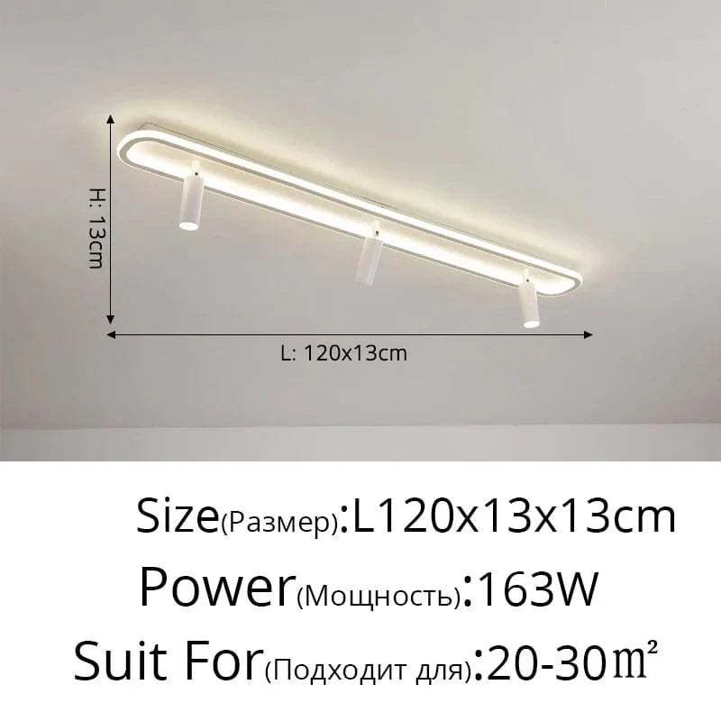 Spot LED intérieur design minimaliste pour une ambiance moderne | Marco Lucetti Blanc L120x13x13cm / 3 couleurs à intensité variable.