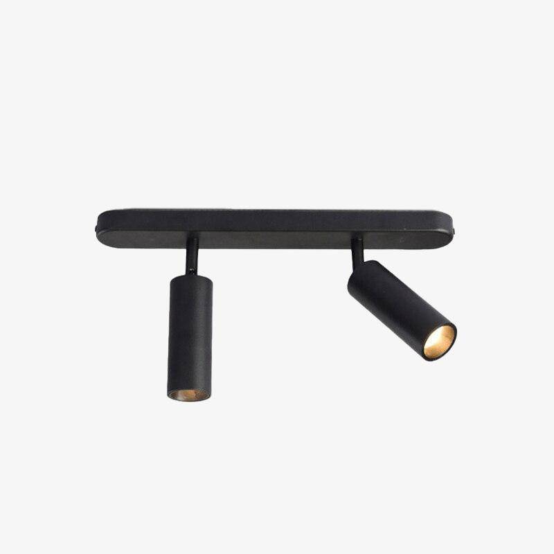 Spot LED Moderne à Cylindres Métalliques | Marco Lucetti Noir / Froide / 2 x 9W