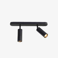 Spot LED Moderne à Cylindres Métalliques | Marco Lucetti Noir / Froide / 2 x 9W