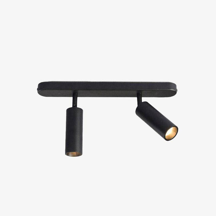 Spot LED Moderne à Cylindres Métalliques | Marco Lucetti Noir / Froide / 2 x 9W