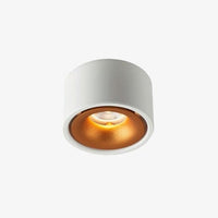Spot LED moderne en métal Lory | Marco Lucetti Blanc et doré / 12W / Naturelle - Dimmable