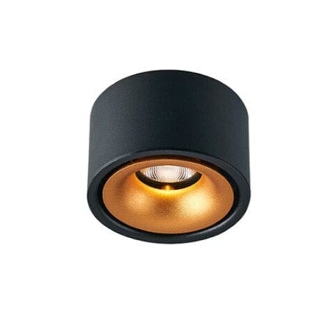 Spot LED moderne en métal Lory | Marco Lucetti Noir et doré / 12W / Naturelle - Dimmable