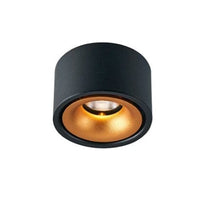 Spot LED moderne en métal Lory | Marco Lucetti Noir et doré / 12W / Naturelle - Dimmable