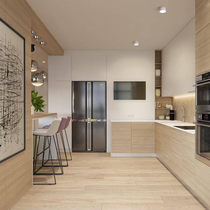 Spot LED moderne rond avec finition en bois - Style Loft | Marco Lucetti