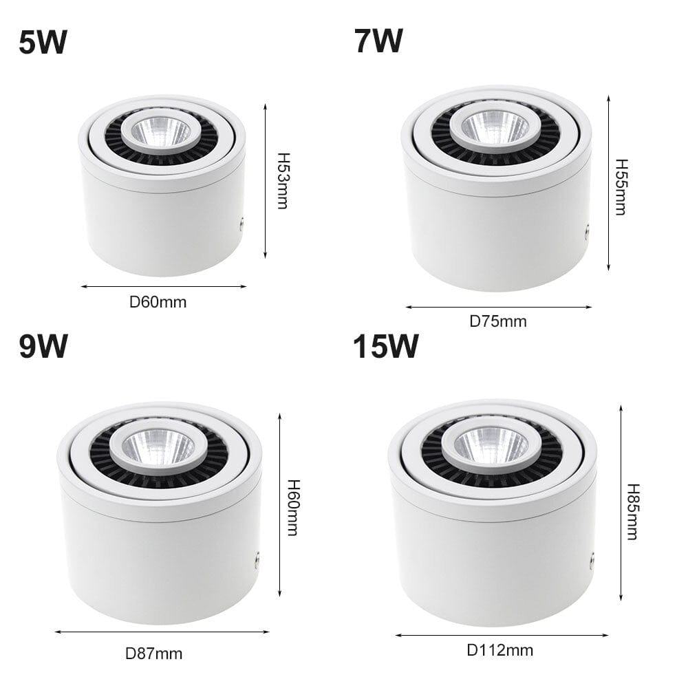 Spot LED moderne rotatif 360 en aluminium - Volteo´s Glow | Marco Lucetti