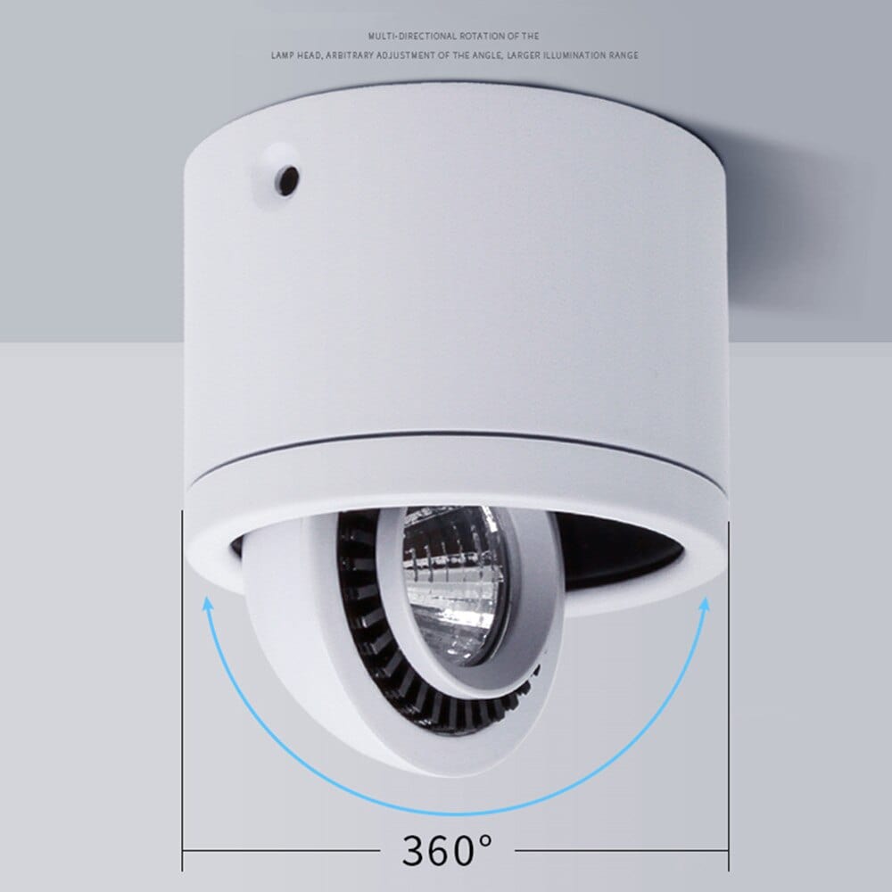 Spot LED moderne rotatif 360 en aluminium - Volteo´s Glow | Marco Lucetti