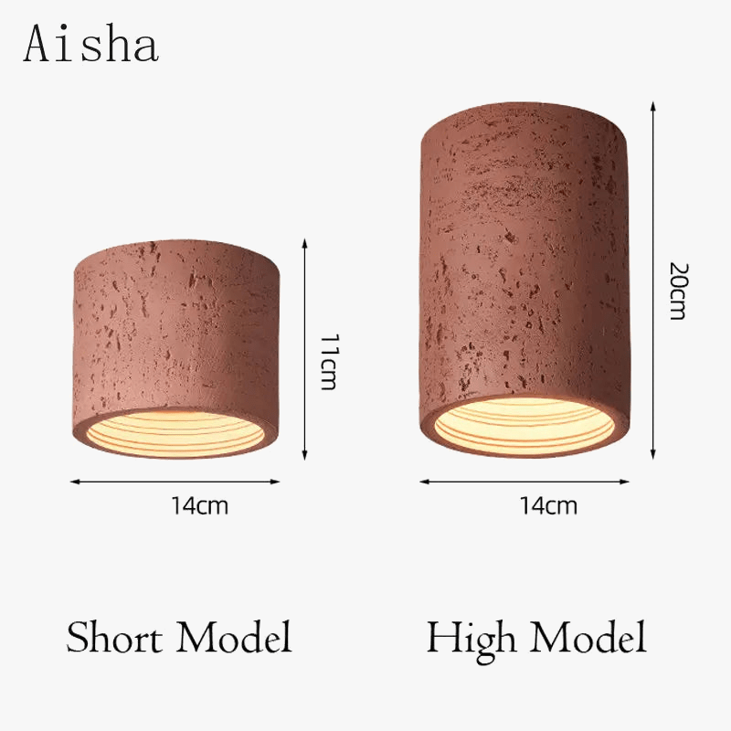 Spot LED nordique Wabi-sabi en résine pour un éclairage élégant et moderne dans la maison | Marco Lucetti