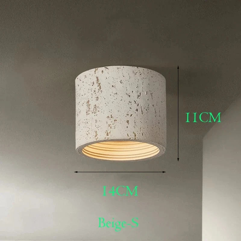 Spot LED nordique Wabi-sabi en résine pour un éclairage élégant et moderne dans la maison | Marco Lucetti S4