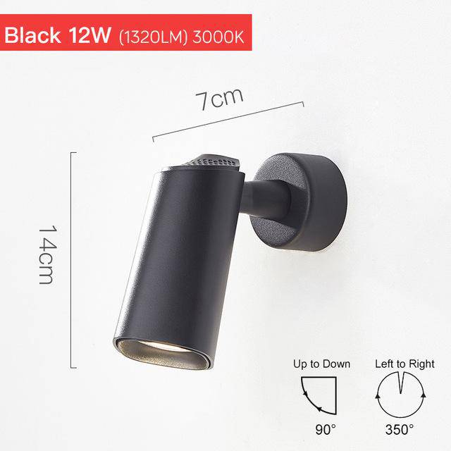 Spot LED Orientable Parsimony | Marco Lucetti Noir / 12W