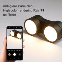 Spot LED pliable PULSE : Montage surface, Réglage rotatif, Éclairage intérieur | Marco Lucetti