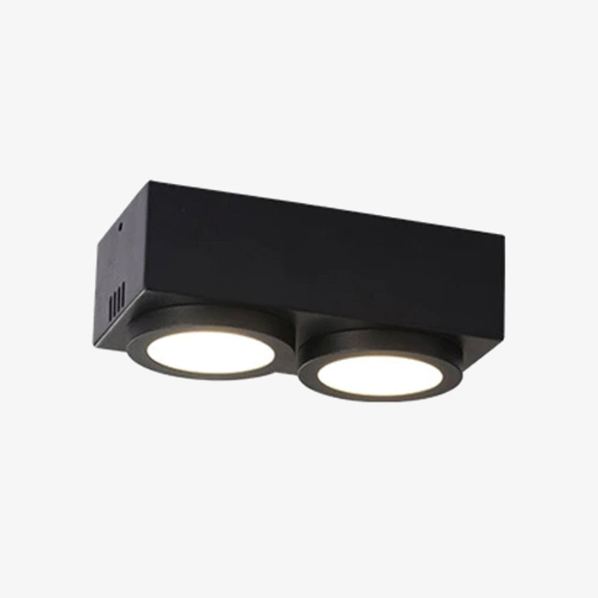 Spot LED Rectangulaire Moderne - 2 Lampes Connie | Marco Lucetti Noir / 14W - Chaude