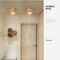 Spot Led rond en bois au design scandinave | Marco Lucetti