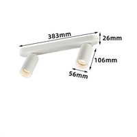 Spot LED Rond Multicylindre | Marco Lucetti Blanc - 2 / 7W / Dimmable