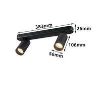 Spot LED Rond Multicylindre | Marco Lucetti Noir - 2 / 7W / Dimmable