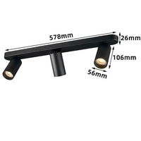 Spot LED Rond Multicylindre | Marco Lucetti Noir - 3 / 7W / Dimmable