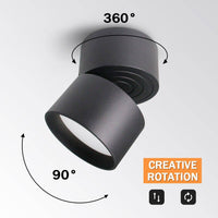 Spot LED rond orientable pour un style Loft contemporain | Marco Lucetti