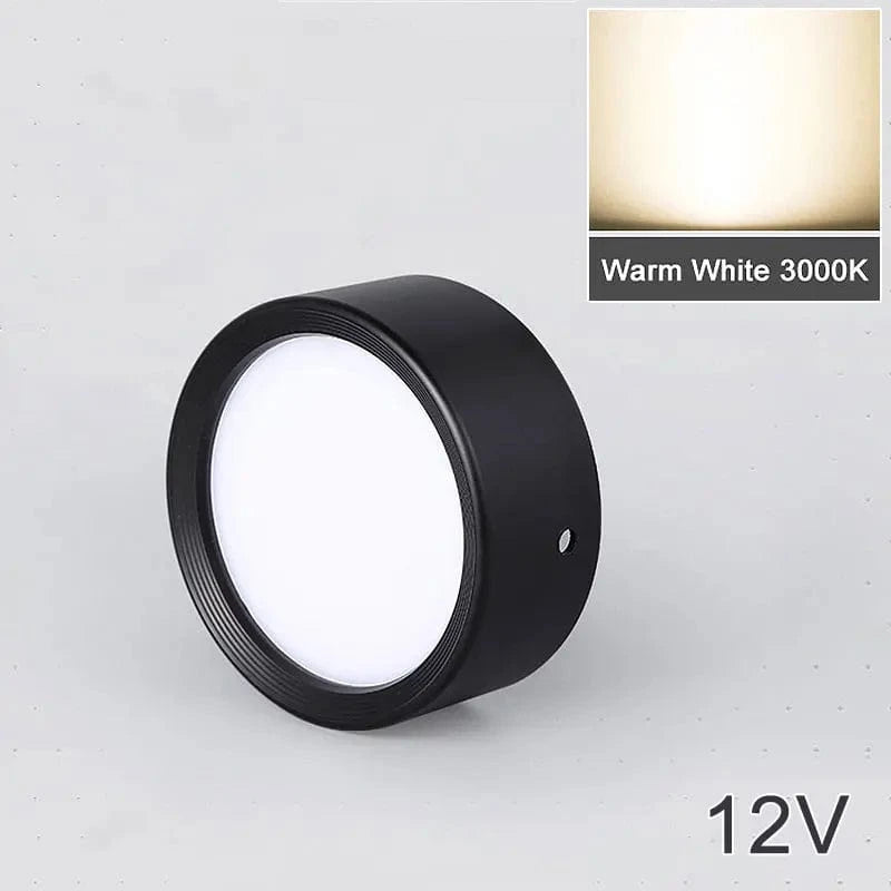 Spot LED UltraSlim sans fil | Marco Lucetti Corps noir-3000K / 5W 12V