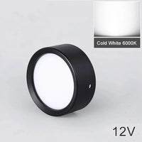 Spot LED UltraSlim sans fil | Marco Lucetti Corps noir-6000K / 12W 12V