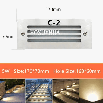 Spot luminaire encastré pour escalier sol LED 3W 5W IP65 - Éclairage extérieur pour jardin et paysage | Marco Lucetti