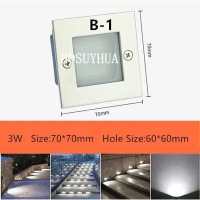 Spot luminaire encastré pour escalier sol LED 3W 5W IP65 - Éclairage extérieur pour jardin et paysage | Marco Lucetti