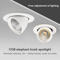 Spot lumineux LED encastrable COB Tech | Marco Lucetti Blanc naturel / 12W