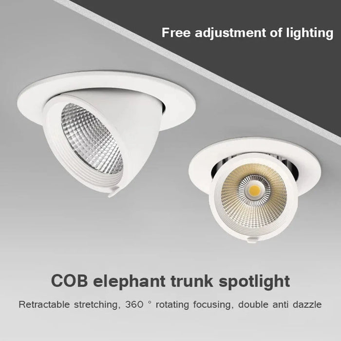 Spot lumineux LED encastrable COB Tech | Marco Lucetti Blanc naturel / 12W