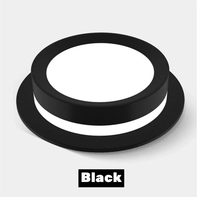 Spot lumineux LED encastrable de luxe avec son stéréo | Marco Lucetti Noir / 3 couleurs modifiables / 12W