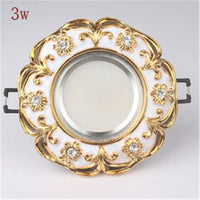 Spot lumineux LED encastrable en cristal de luxe | Marco Lucetti 3w downlight A / warm light