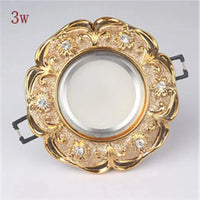 Spot lumineux LED encastrable en cristal de luxe | Marco Lucetti Spot 3w B / Lumière blanche