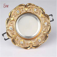 Spot lumineux LED encastrable en cristal de luxe | Marco Lucetti Spot 5w B / Lumière chaude