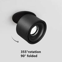 Spot lumineux LED encastrable rotatif avec technologie Cob | Marco Lucetti