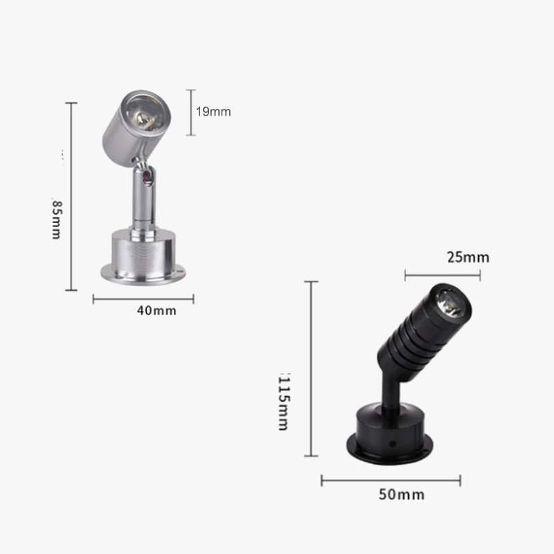 Spot lumineux LED rotatif pour armoire - Lumi-Rotatif