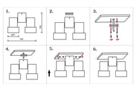 Spot moderne à double LED en aluminium blanc | Marco Lucetti