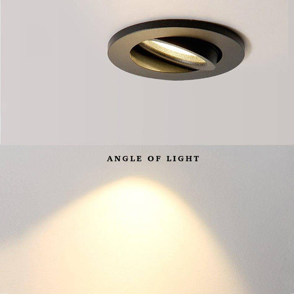 Spot moderne rond en aluminium à LED pivotable | Marco Lucetti