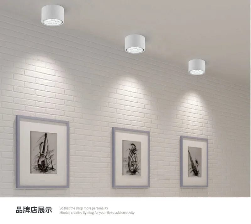 Spot monté en Surface Downlight COB LED pour un éclairage intérieur optimal | Marco Lucetti