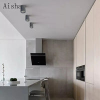 Spot monté en Surface rond ciment LED minimaliste pour allée, couloir et salon. | Marco Lucetti