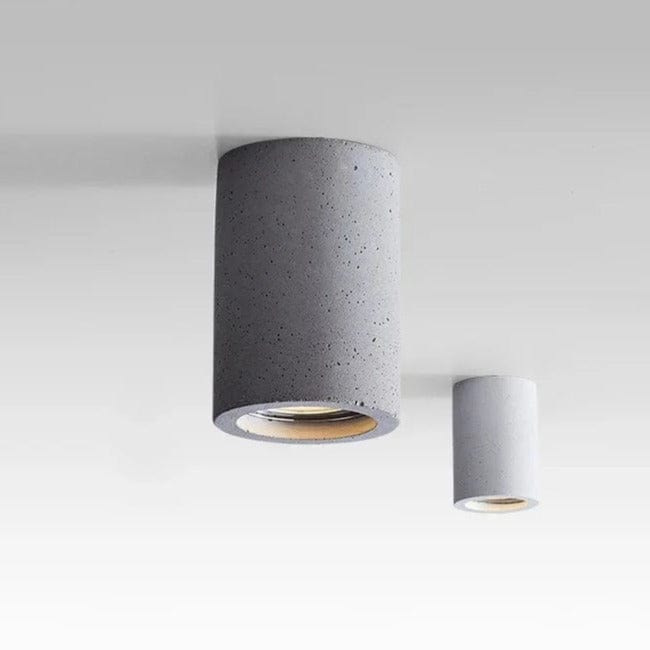 Spot monté en Surface rond ciment LED minimaliste pour allée, couloir et salon. | Marco Lucetti