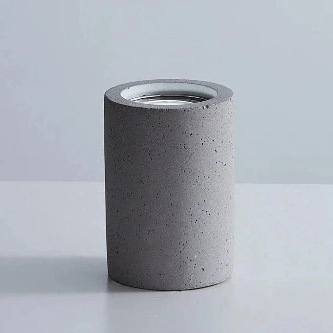 Spot monté en Surface rond ciment LED minimaliste pour allée, couloir et salon. | Marco Lucetti Gris clair / Blanc froid