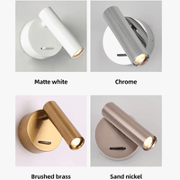 Spot mural intelligent avec interrupteur marche-arrêt, LED 3W, faisceau focalisé, tête rotative et pilote intégré | Marco Lucetti