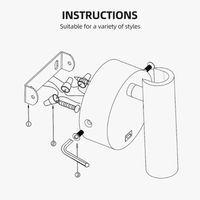 Spot mural intelligent avec interrupteur marche-arrêt, LED 3W, faisceau focalisé, tête rotative et pilote intégré | Marco Lucetti