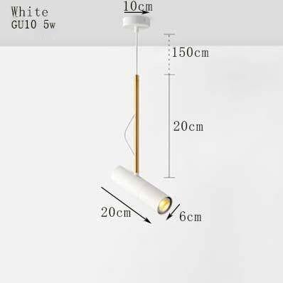Spot orientable brandé avec tige dorée | Marco Lucetti Blanc / Froide
