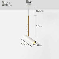 Spot orientable brandé avec tige dorée | Marco Lucetti Blanc / Froide
