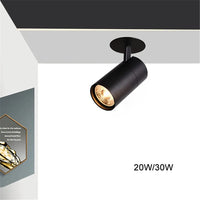 Spot plafond LED Tube : Blanc ou Noir | Marco Lucetti